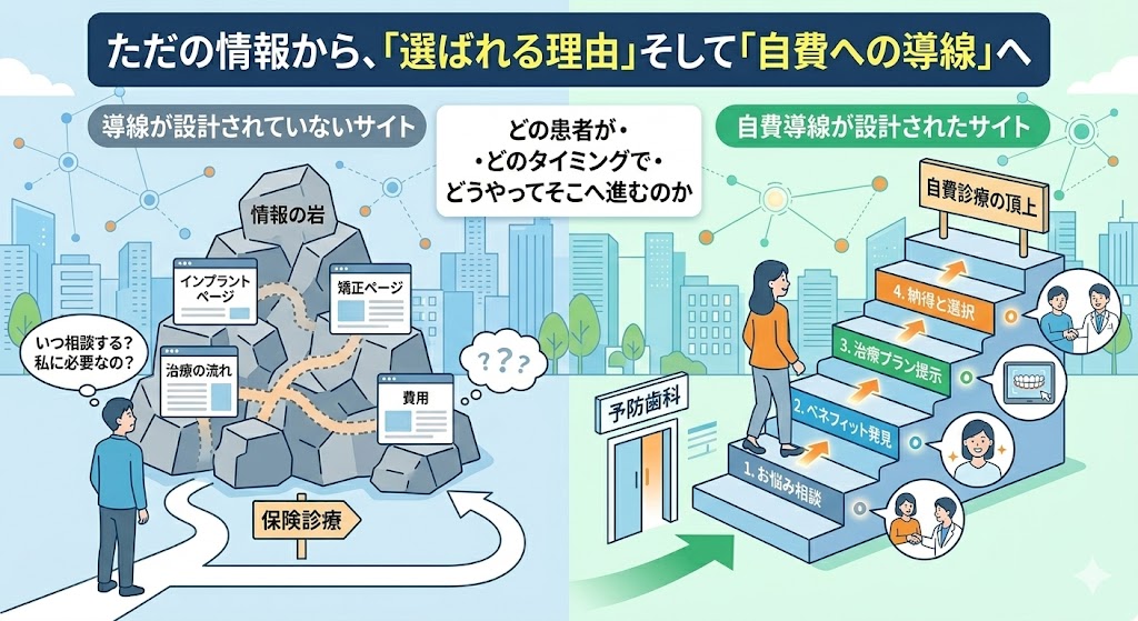 歯科医院 自費への導線