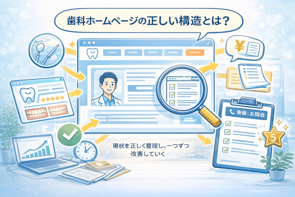 歯科ホームページの正しい構造とは｜集客できる設計の考え方