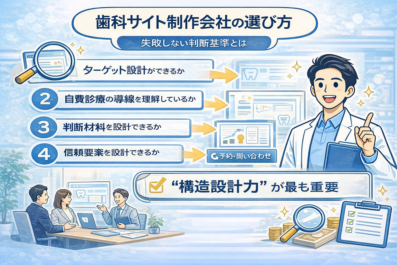 歯科サイト制作会社の選び方