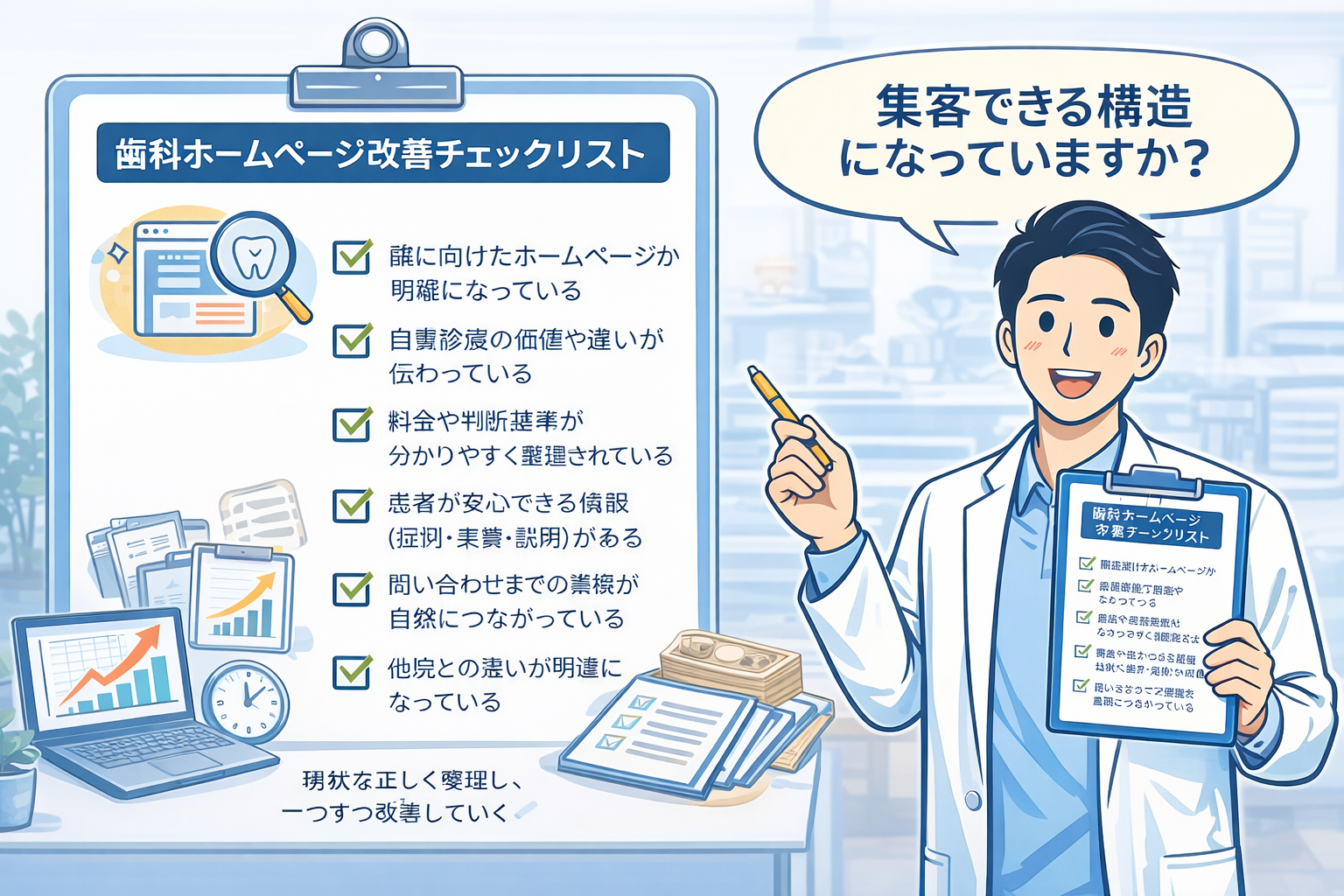 歯科ホームページ改善チェックリスト